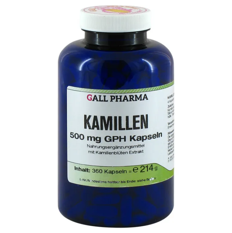Hecht Pharma Kamillen 500 mg GPH Kapseln, 360 St- Verdauung