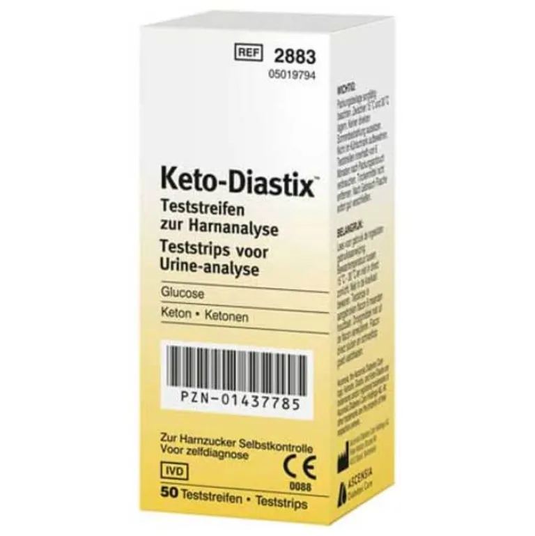Keto-Diastix Urinteststreifen-Keto Diastix Teststreifen, 50 St