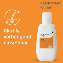 Klinge Anti Schuppen Shampoo|Hautpilz Creme-KETOconazol ® Shampoo 20 mg/g, 60 ml