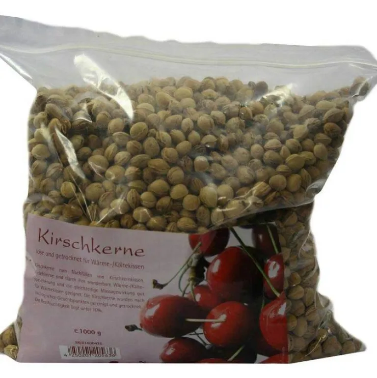 Medesign Kirschkernkissen|Kirschkernkissen Baby-Kirschkerne Nachfüllbeutel, 1 kg
