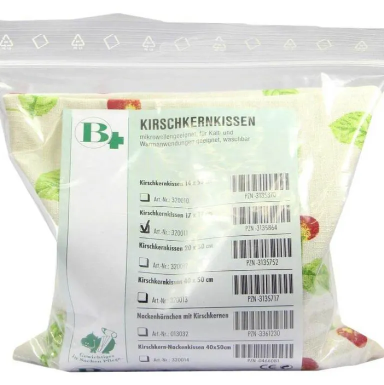 Kirschkernkissen 17x17 cm, 1 St- Kirschkernkissen