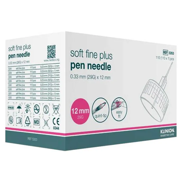 Klinion Standardkanülen-Soft fine plus Kanülen 12mm 29G 0,33mm, 110 St