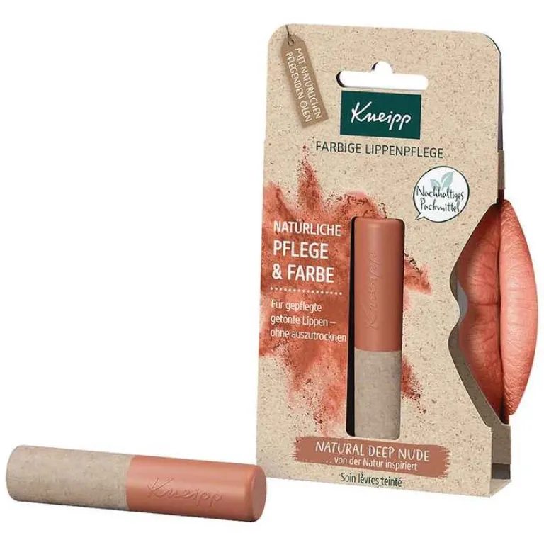 Kneipp Lippenstifte|Lippenpflege-farbige Lippenpflege natural deep nude, 3.5 g