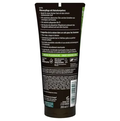 Kneipp Men 3in1 Pflegedusche Startklar, 200 ml- Duschbäder|Duschen & Waschen