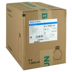 Kochsalzlösung 0,9% B.Braun Spüllösung Ecotainer, 6X1000 ml^B. Braun Sale