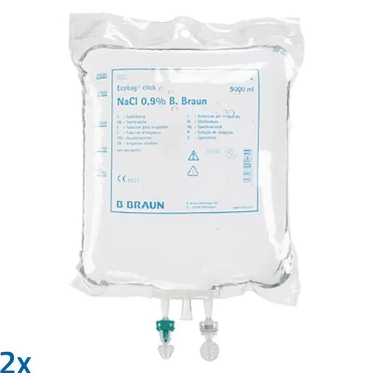 B. Braun Kochsalzlösung 0,9% B.Braun Spüllösung Ecob.Click, 2X5000 ml- Kochsalzlösung