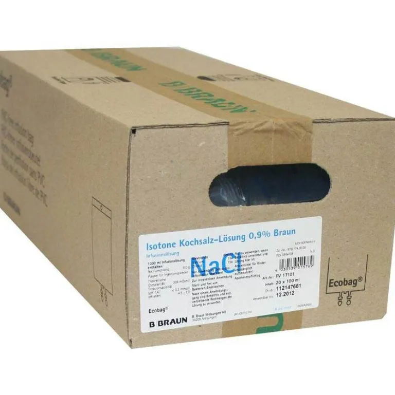 Kochsalzlösung 0,9% Braun Ecobag, 20X100 ml^B. Braun