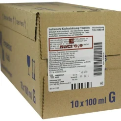Fresenius Kabi Kochsalzlösung 0,9% Glasflasche Fresenius, 10X100 ml- Kochsalzlösung