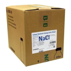 Kochsalzlösung 0,9% Glasflasche, 6X1000 ml^B. Braun Online