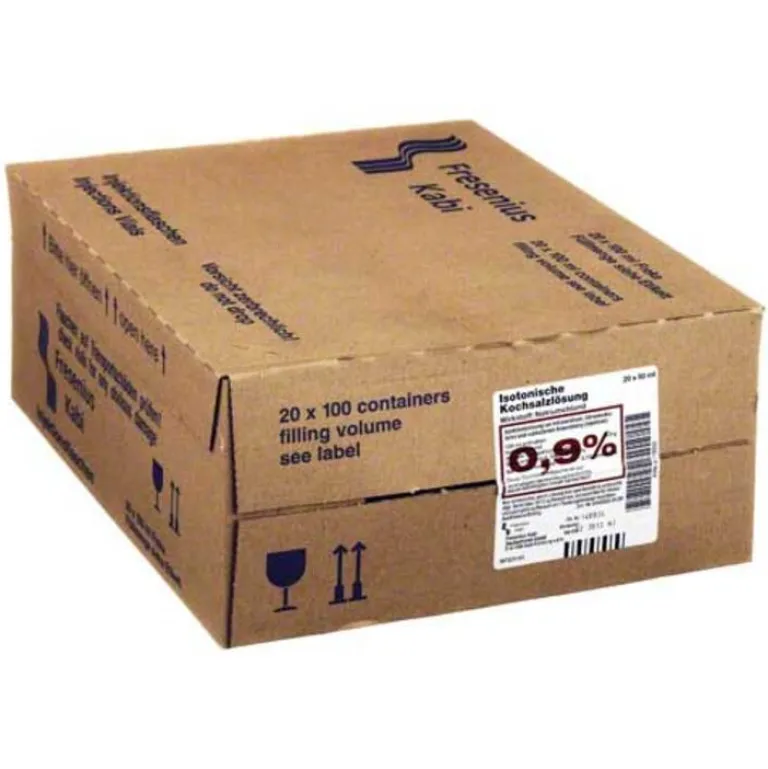 Fresenius Kabi Kochsalzlösung-Kochsalzlösung 0,9% in der 100ml Freka Flasche, 20X50 ml