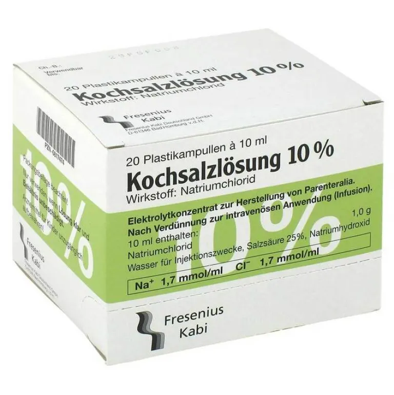 Kochsalzlösung 10% Infusionslösungskonzentrat, 20X10 ml^Fresenius Kabi Outlet