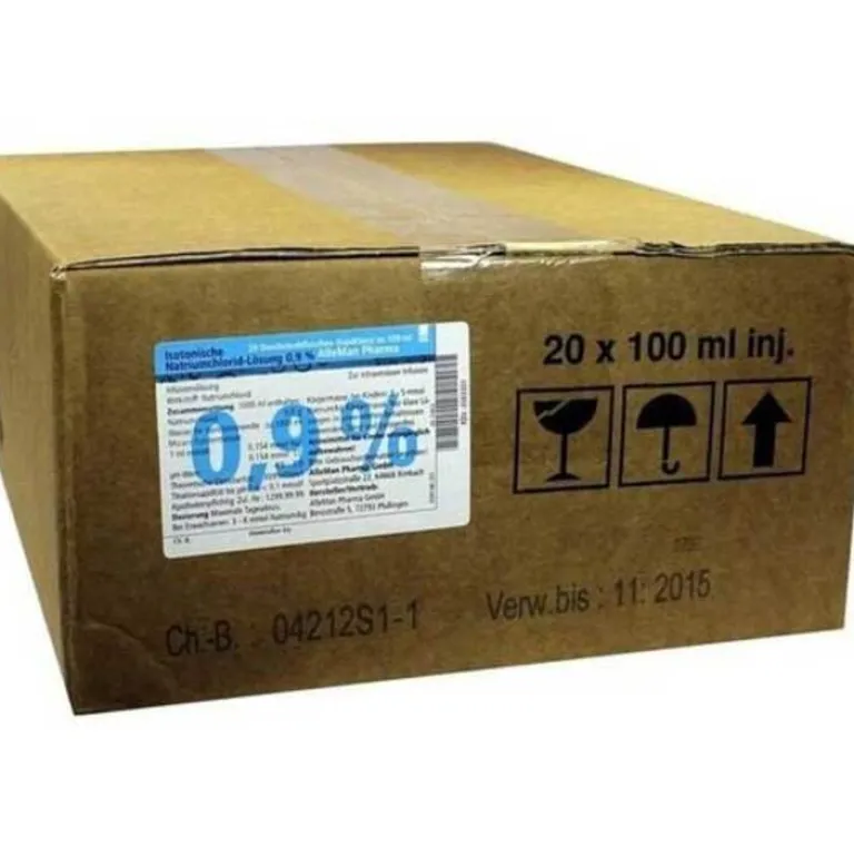 Kochsalzlösung 0,9% zur Injektion in Glasflaschen, 20X100 ml^DELTAMEDICA GmbH Online