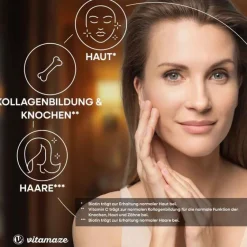 Kollagen-Kollagen Pulver + Biotin + Vitamin C, 480 g