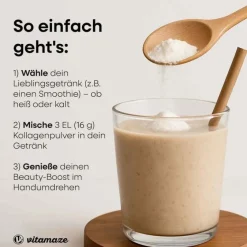 Kollagen-Kollagen Pulver + Biotin + Vitamin C, 480 g