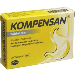 Kompensan Sodbrennen Medikamente-® 340mg Tabletten – Bei Sodbrennen , 20 St