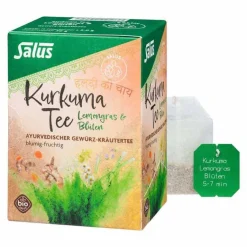 Kurkuma Tee Lemongras & Blüten Bio Salus Fbeutel , 15 St- Kräutertee|Bio Tee