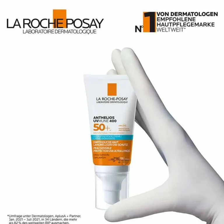 La Roche Posay Lsf 50+|Gesicht-Anthelios hydratisierende Creme UVmune LSF 50 +, 50 ml