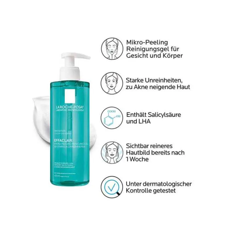 La Roche Posay Peelings|Reinigung-Effaclar Mikro-Peeling Reinigungsgel, 400 ml