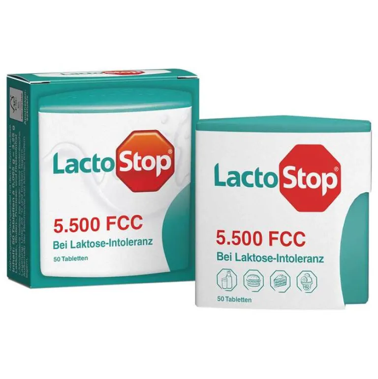 Lactostop 5.500 FCC Tabletten Klickspender, 50 St- Laktase