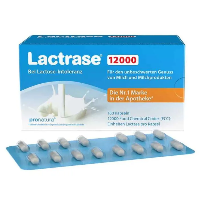 Lactrase 12.000 FCC Kapseln, 150 St- Laktase