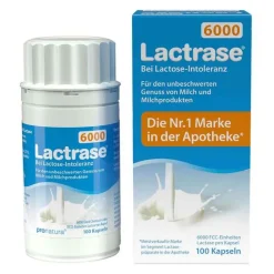 Lactrase 6.000 FCC Kapseln, 100 St- Laktase