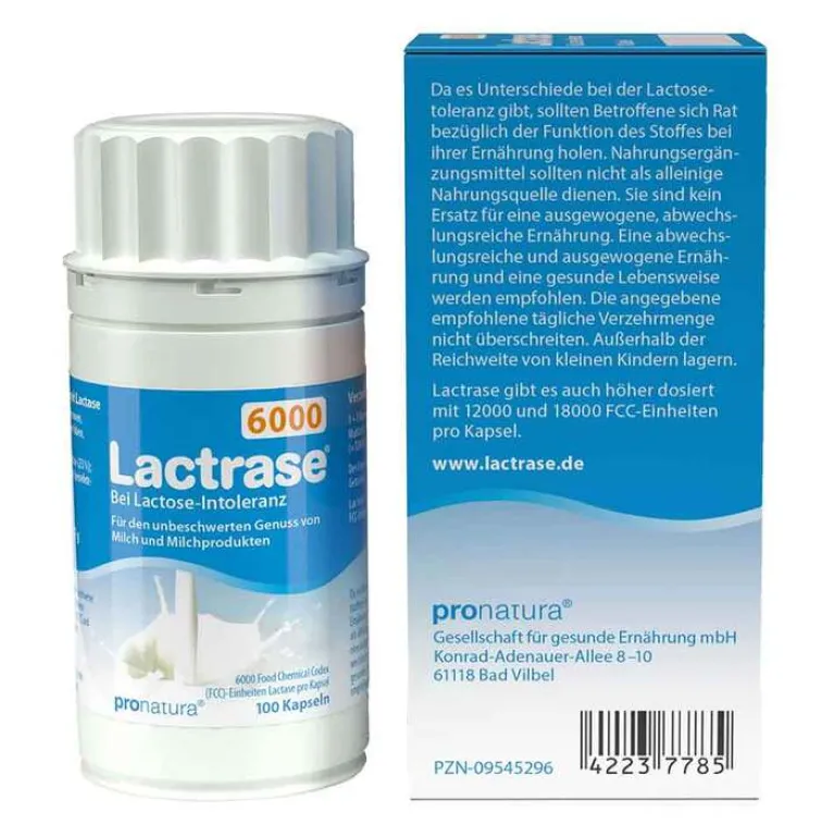 Lactrase 6.000 FCC Kapseln, 100 St- Laktase