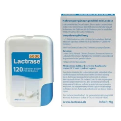 Lactrase 6.000 FCC Tabletten im Klickspender, 120 St- Laktase