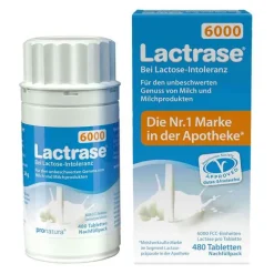 Lactrase Laktase-6.000 FCC Tabletten Klickspender Nachfüllpackung, 480 St