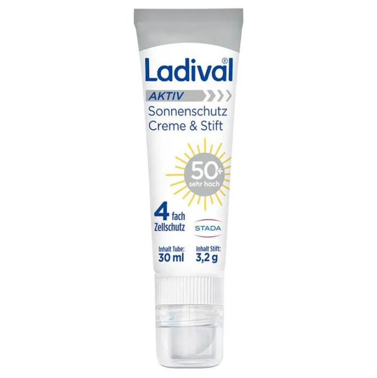Ladival Gesicht-Aktiv Sonnenschutz Creme & Stift LSF 50 + , 30 ml