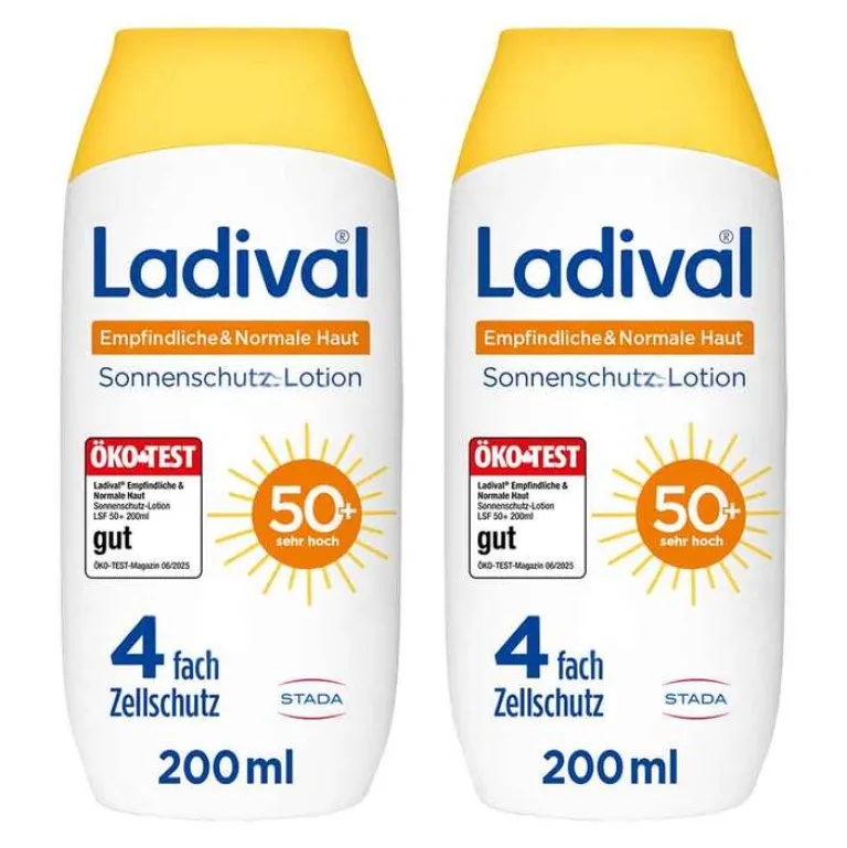 Ladival empfindliche & normale Haut Lotion LSF 50 +, 2x200 ml- Lsf 50+