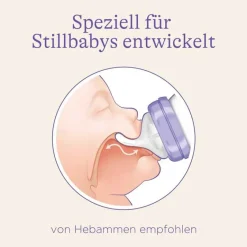 Glas Weithalsflasche 240 ml mit Sauger M, 1 St^Lansinoh Outlet