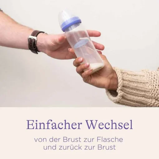 Glas Weithalsflasche 240 ml mit Sauger M, 1 St^Lansinoh Outlet