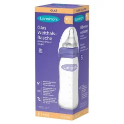 Glas Weithalsflasche 160 ml mit Sauger S, 1 St^Lansinoh Sale