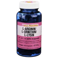Hecht Pharma L-Arginin / L-Ornithin / L-Lysin 4:3:4 GPH Kapseln, 100 St- Aminosäuren|Aminosäuren