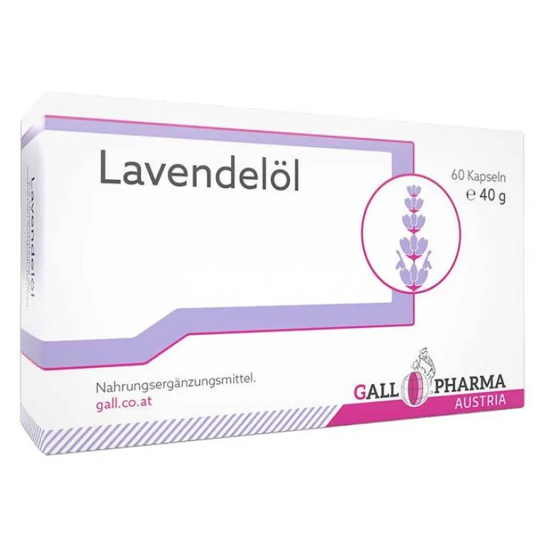 Hecht Pharma Lavendel Öl GPH Kapseln, 60 St- Hirnleistung & Nerven