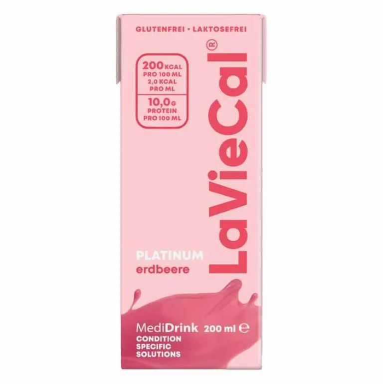 LaVieCal Platinum Drink Erdbeere, 200 ml- Trinknahrung