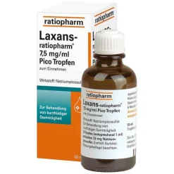 Ratiopharm Laxans-® 7,5 mg/ml Pico Tropfen zum Einnehmen, 50 ml- Abführmittel