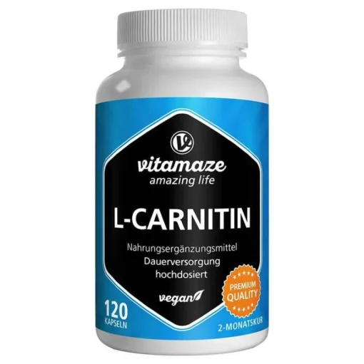 Vitamaze L-Carnitin 680 mg vegan Kapseln, 120 St- Carnitin|Aminosäuren