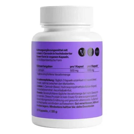 Zein Pharma L-Carnosin 500 mg Kapseln, 60 St- Aminosäuren|Aminosäuren