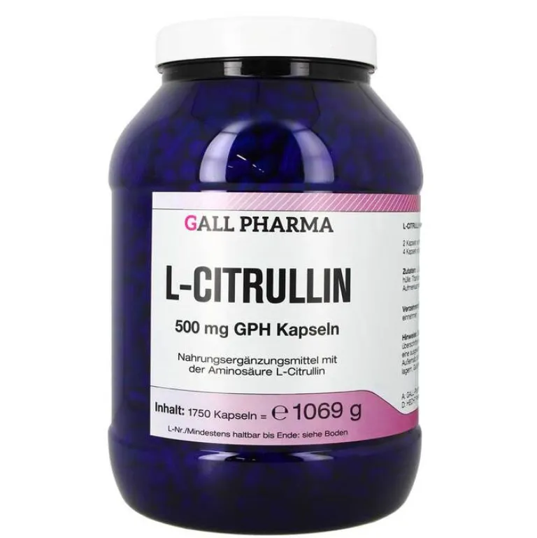 Hecht Pharma Aminosäuren-L-Citrullin 500 mg GPH Kapseln, 1750 St