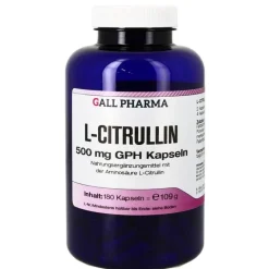 L-Citrullin 500 mg GPH Kapseln, 180 St^Hecht Pharma New