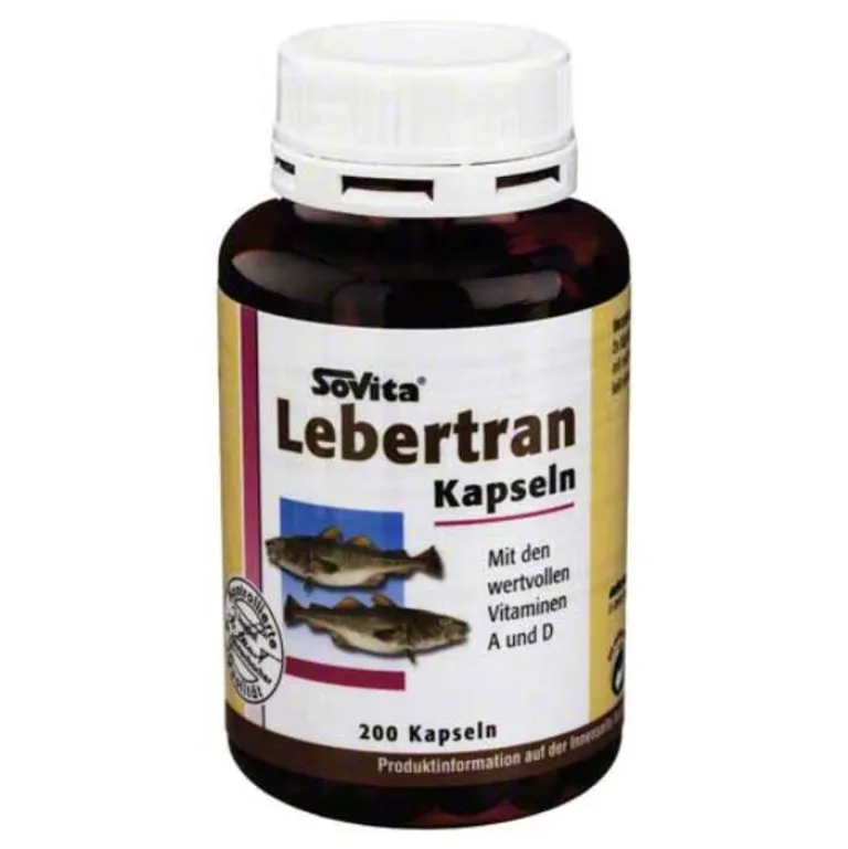 Lebertran Kapseln 500 mg, 200 St^Sovita New