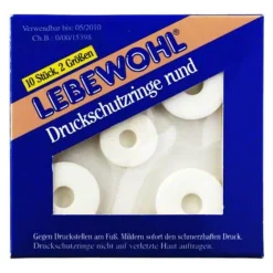 Lebewohl Pflaster & Zehenpolster-Druckschutzringe ru, 10 St