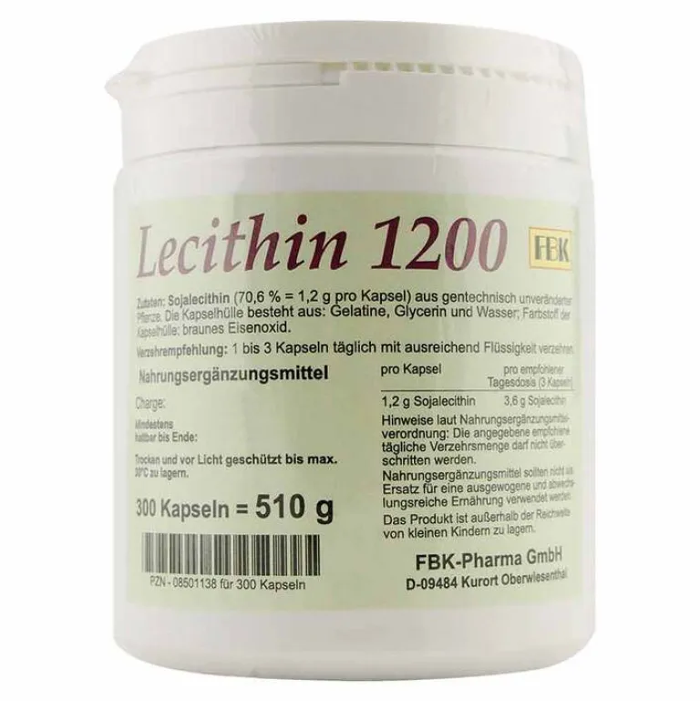 Diamant Natuur Lecithin-Lecithin 1200 Kapseln, 300 St