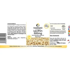 Warnke Lecithin|Lecithin-Lecithin 500 mg Kapseln, 250 St