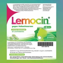 Lemocin ® gegen Halsschmerzen , 20 St- Halsschmerztabletten