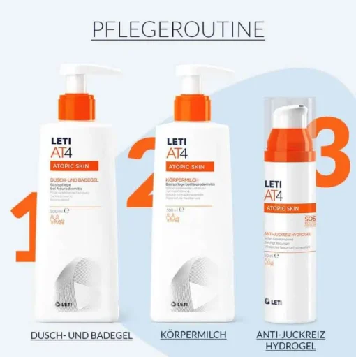 AT4 Dusch- und Badegel, 250 ml^Leti Discount