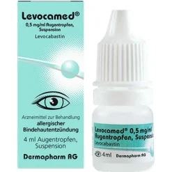 Levocamed Augentropfen Allergie-0,5 mg / ml Augentropfen Suspension, 4 ml