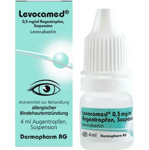 Levocamed Augentropfen Allergie-0,5 mg / ml Augentropfen Suspension, 4 ml