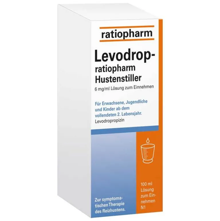 Ratiopharm Levodrop- Hustenstiller 6 mg / ml Lse, 100 ml- Hustenstiller
